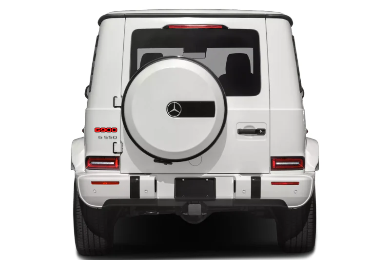 Mercedes G-Class tailgate trunk rear emblem with G900 logo - Image 2
