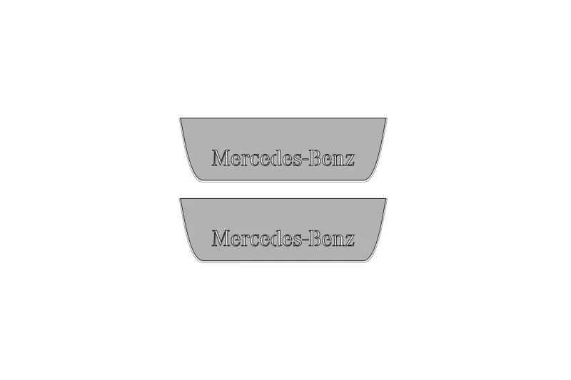 Mercedes G-Class W463a 2018+ LED Door Sills PRO With Mercedes-Benz Logo - Image 2