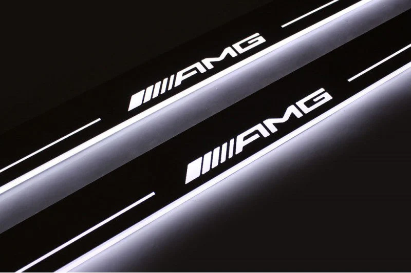 Mercedes GL X166 2012-2015 Led Door Sills With Logo AMG - Image 4