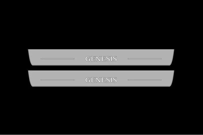 Genesis G80 I 2016-2020 Car Door Sill With Logo Genesis