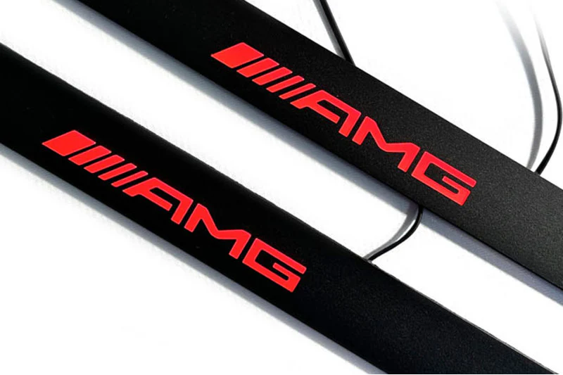 Mercedes GLA X156 2014+ Led Door Sill Pro With Logo AMG (Premium Painting) - Image 4