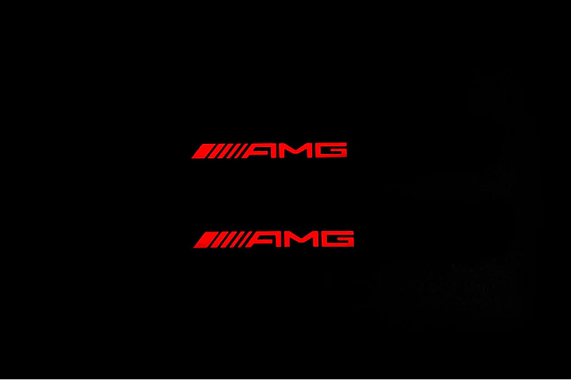 Mercedes GLA X156 2014+ Led Door Sill Pro With Logo AMG (Premium Painting) - Image 7