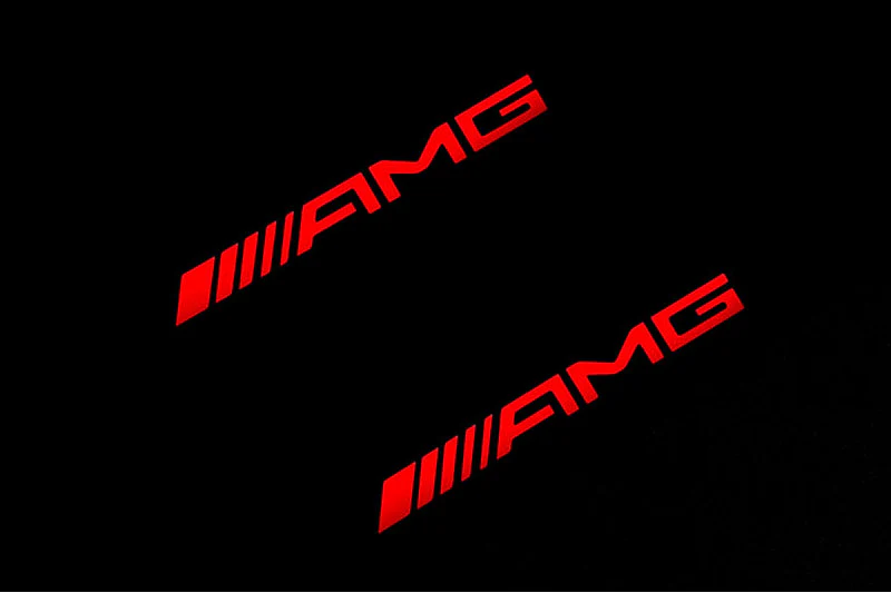 Mercedes GLA X156 2014+ Led Door Sill Pro With Logo AMG (Premium Painting) - Image 9