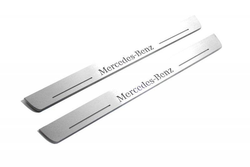 Mercedes GLS X218 2015+ LED Door Sills PRO With Logo Mercedes-Benz - Image 5