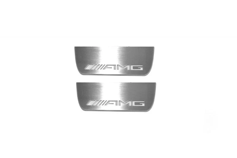 Mercedes ML W164 2005-2011 LED Door Sill With Logo AMG - Image 14