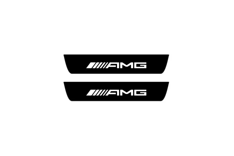 Mercedes S-Class W222 2013-2020 Led Door Sill Pro With Logo AMG (Premium Painting) - Image 2