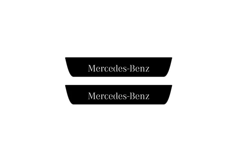 Mercedes S-Class W222 2013-2020 Led Door Sill Pro With Logo Mercedes-Benz (Premium Painting) - Image 2