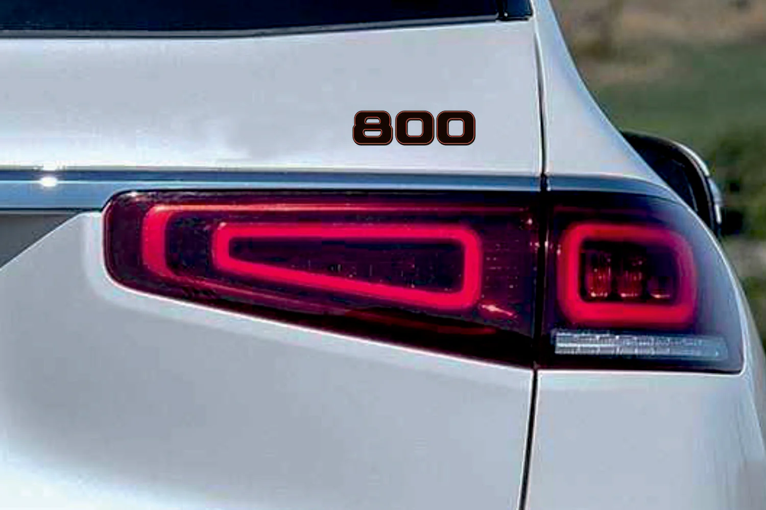 Mercedes tailgate trunk rear 3D emblem with Brabus 800 logo (type MIXT)