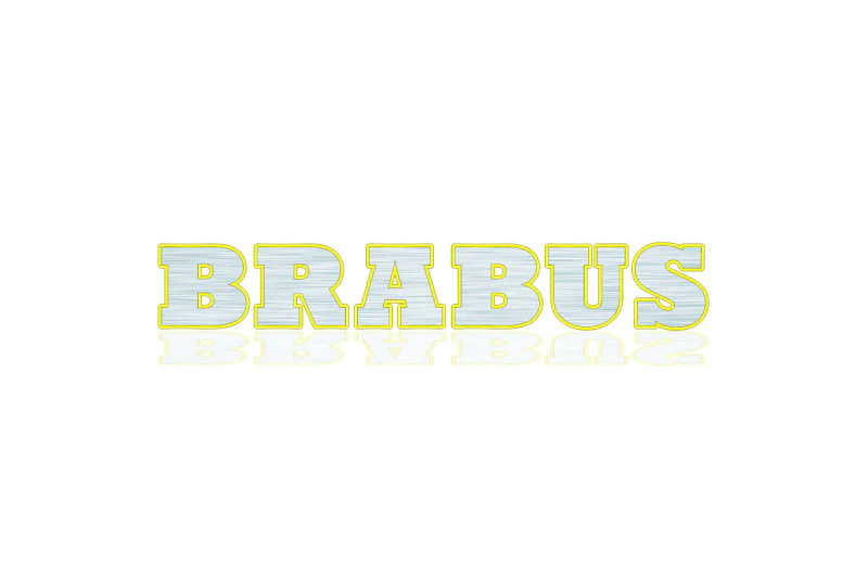 Mercedes tailgate trunk rear 3D emblem with Brabus logo (type MIXT) Var. 1 - Image 3
