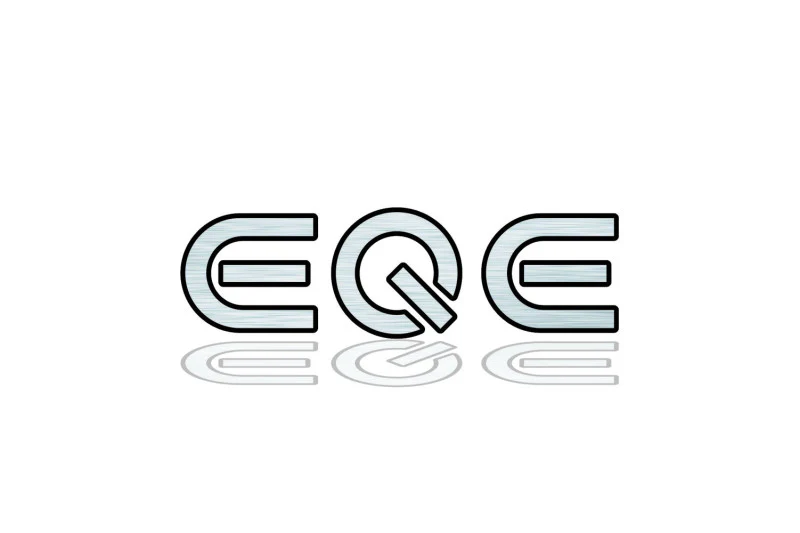Mercedes tailgate trunk rear 3D emblem with EQE logo (type MIXT) - Image 3