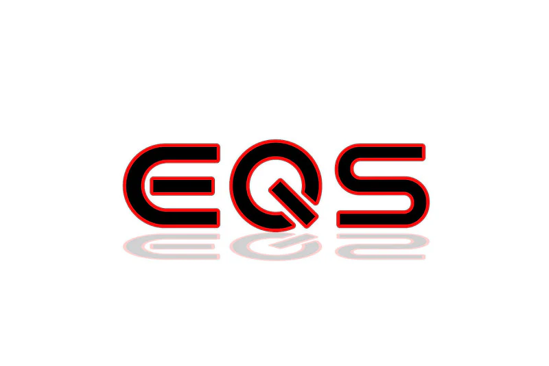Mercedes tailgate trunk rear 3D emblem with EQS logo (type MIXT)