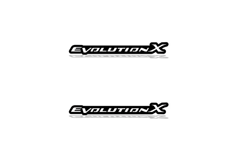 Mitsubishi Emblem & Badges set with Evolution X logo - Image 2