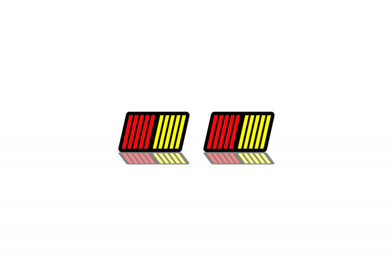 Mitsubishi emblem for fenders with Ralliart logo