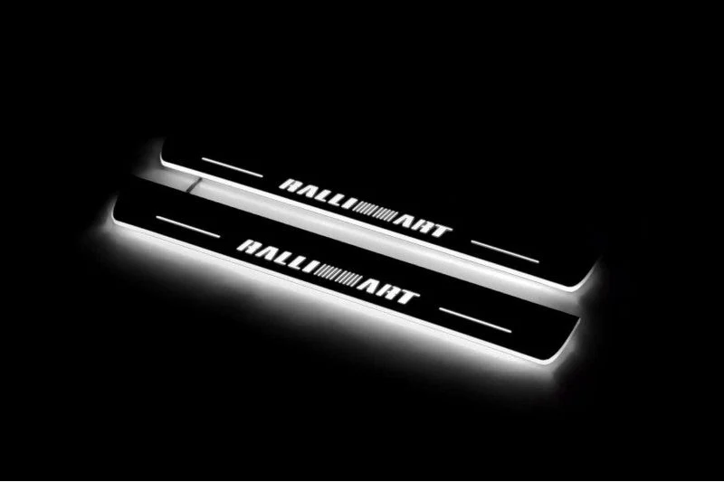 Mitsubishi Lancer X 2007+ Auto Door Sills With Logo RalliArt - Image 3