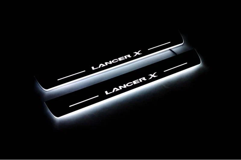 Mitsubishi Lancer X 2007+ Car Door Sill With Logo Lancer X