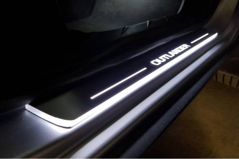 Mitsubishi Outlander II 2007-2012 Door Sill Protectors With Logo Outlander - Image 19