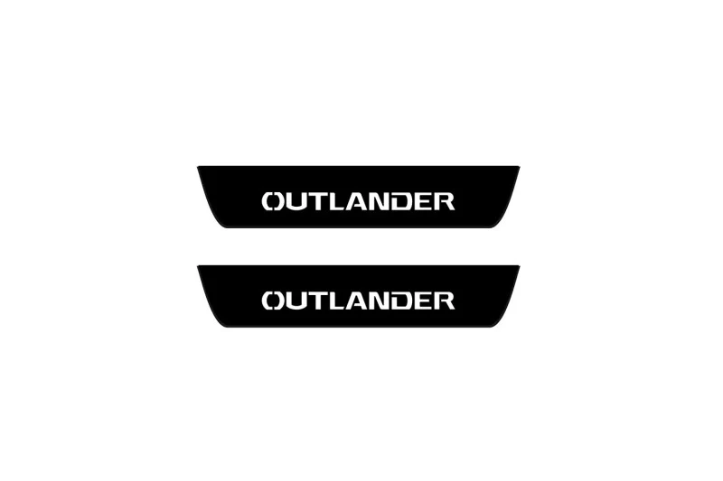 Mitsubishi Outlander II 2007-2012 Led Door Sill Pro With Logo Outlander (Premium Painting) - Image 2