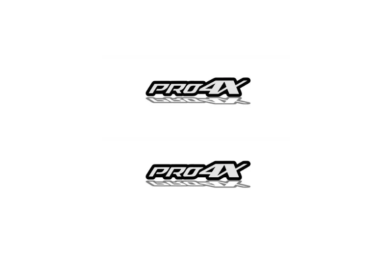 Nissan Emblem & Badge Set - Grille and Tailgate PRO4X logo