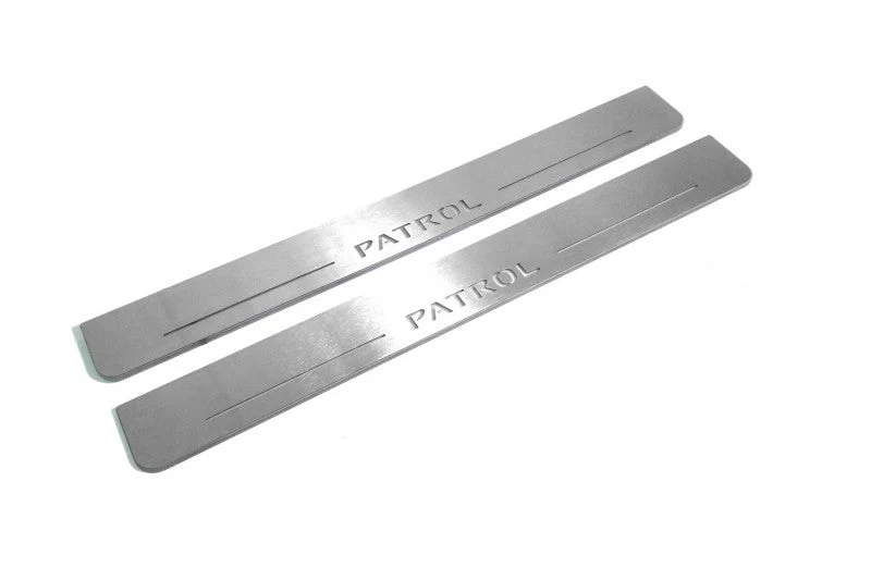 Nissan Patrol Y62 2010+ Led Door Sills With Logo Patrol - Image 4