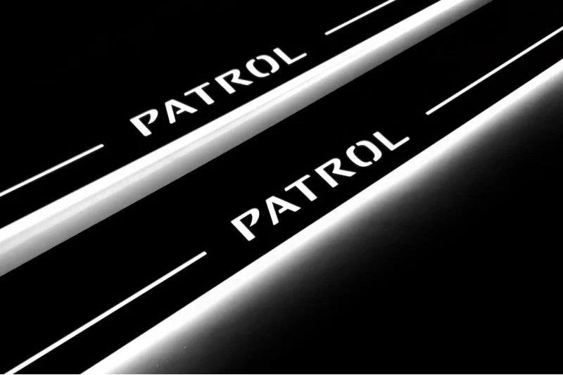 Nissan Patrol Y62 2010+ Led Door Sills With Logo Patrol - Image 5