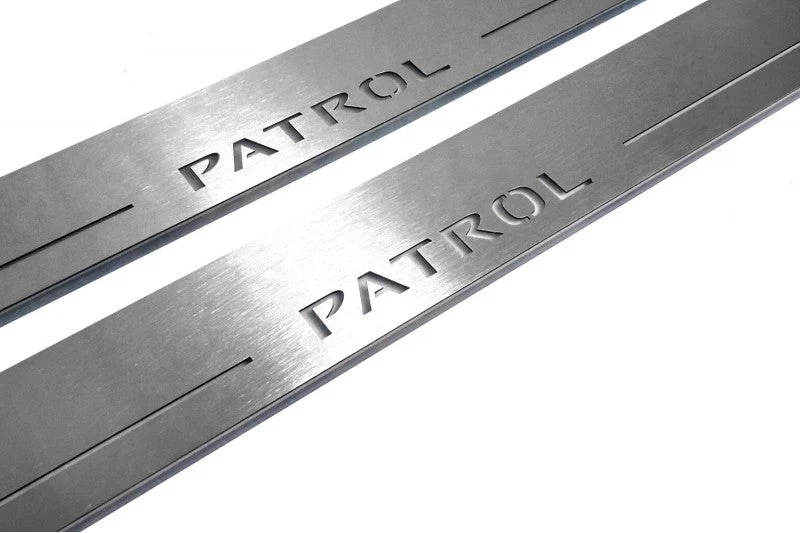 Nissan Patrol Y62 2010+ Led Door Sills With Logo Patrol - Image 6