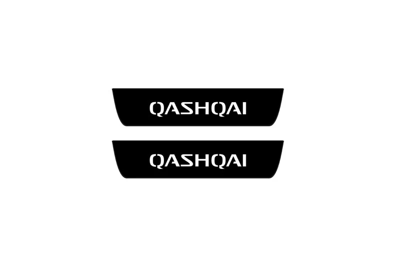 Nissan Qashqai I 2007-2014 Led Door Sill Pro With Logo Qashqai (Premium Painting) - Image 2