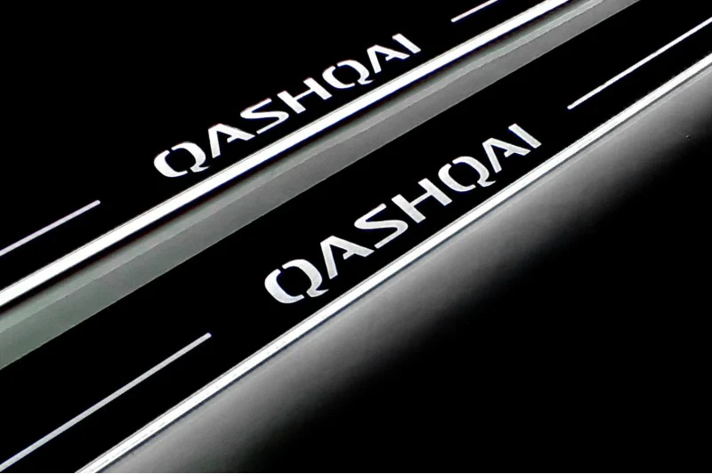 Nissan Qashqai I 2007-2014 LED Door Sills With Logo Qashqai - Image 4