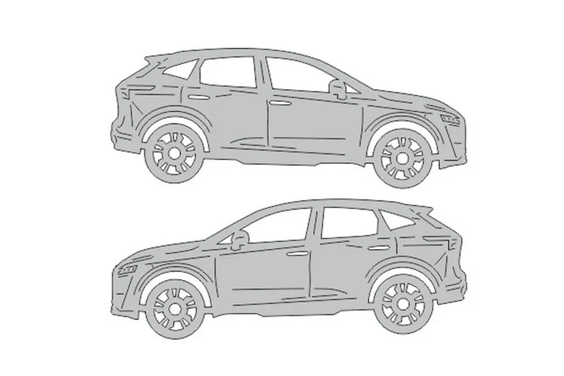 Nissan Qashqai III (2021+) Floor Mat Emblem Set – Stainless Steel Badges