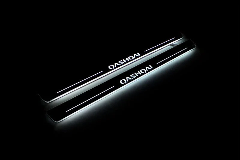 Nissan Qashqai III 2021+ LED Door Sills With Logo Qashqai