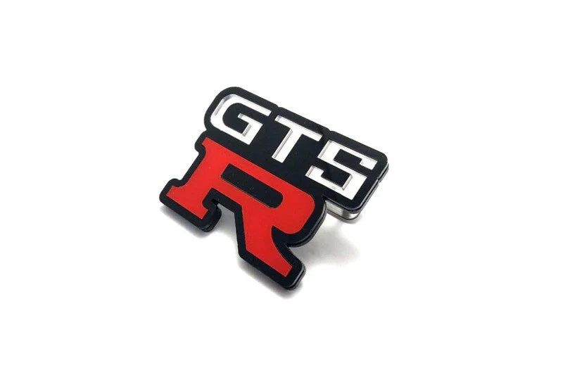 Nissan Radiator grille emblem with GTS-R logo - Image 3