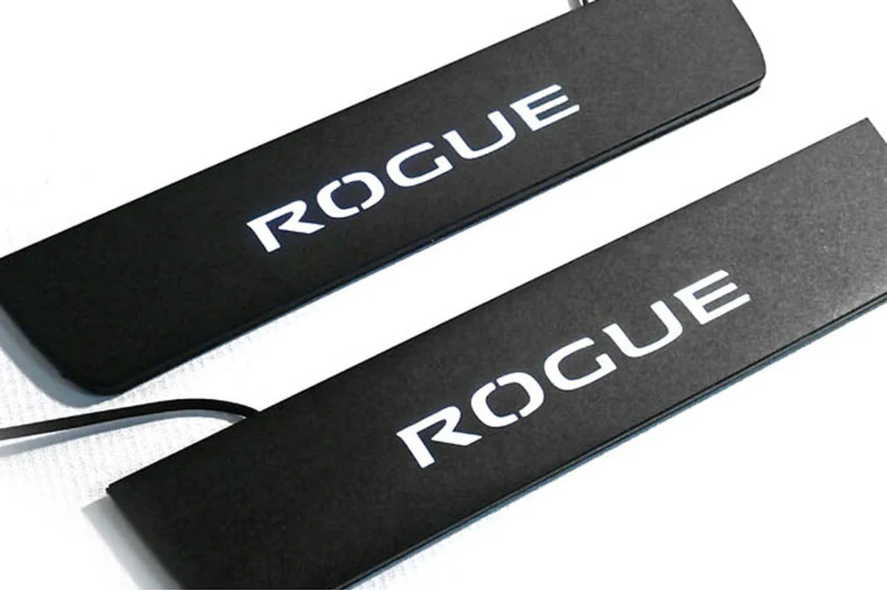 Nissan Rogue II 2014-2021 Led Door Sill Pro With Logo Rogue (Premium Painting) - Image 8