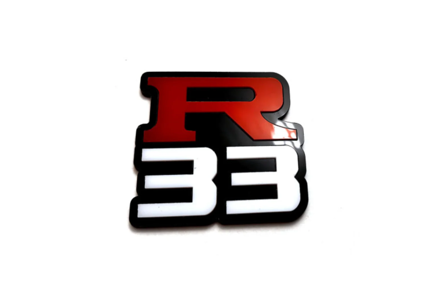 Nissan Skyline Emblem & Badge Set - Grille and Tailgate R33 logo - Image 4