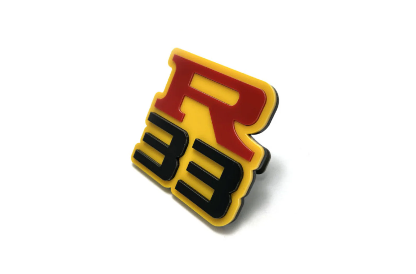 Nissan Skyline Radiator grille emblem with R33 logo - Image 8