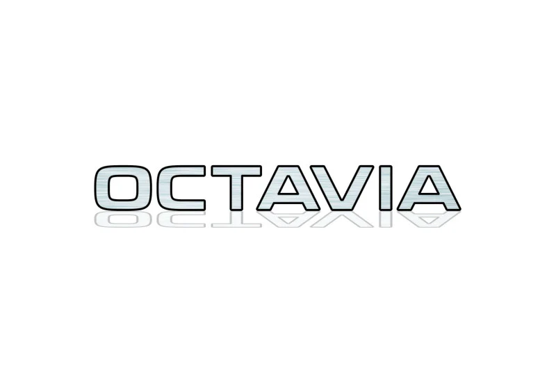 Skoda Octavia IV (A8) 2020+ tailgate trunk rear 3D emblem with Octavia logo (type MIXT) - Image 3