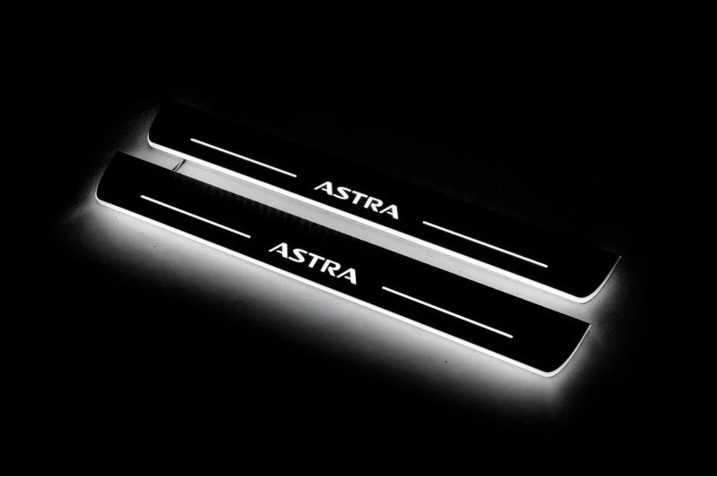 Opel Astra J 2009-2015 LED Door Sill With Logo Astra - Image 3