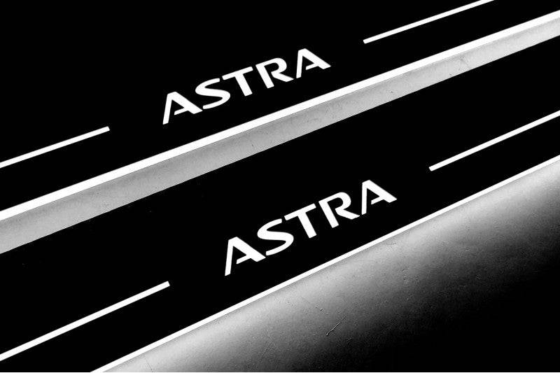 Opel Astra J 2009-2015 LED Door Sill With Logo Astra - Image 4