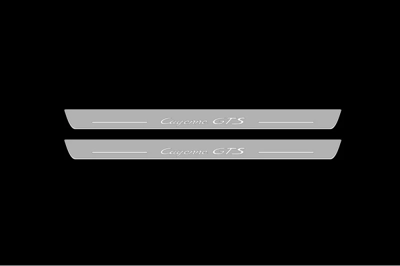 Porsche Cayenne Coupe illuminated door sills with logo Cayenne GTS