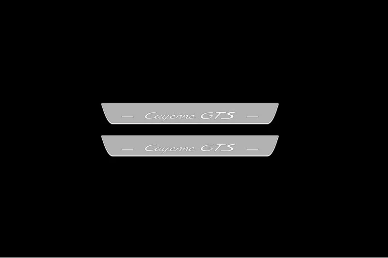 Porsche Cayenne Coupe illuminated door sills with logo Cayenne GTS - Image 2