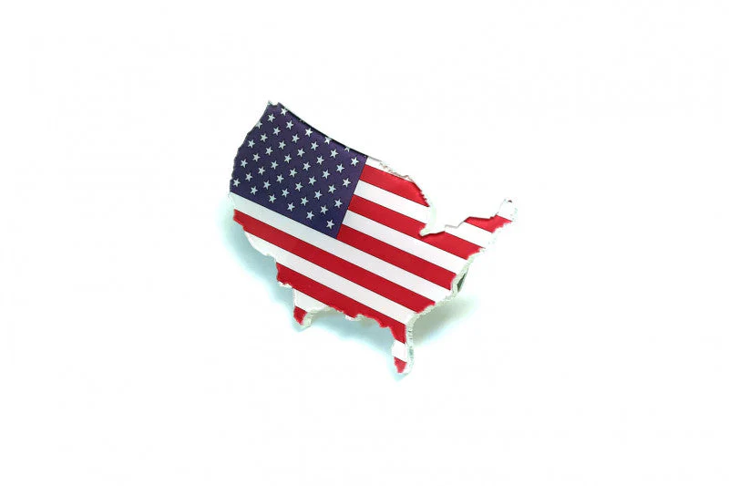 Radiator grille emblem with flag USA logo - Image 3