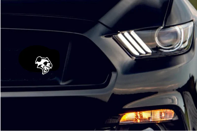 Radiator grille emblem with Hell Panda logo - Image 2