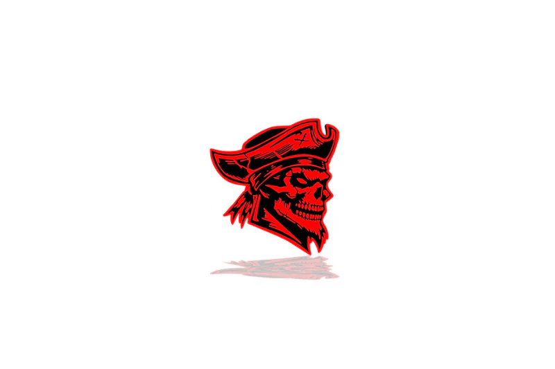 Radiator grille emblem with Pirate logo