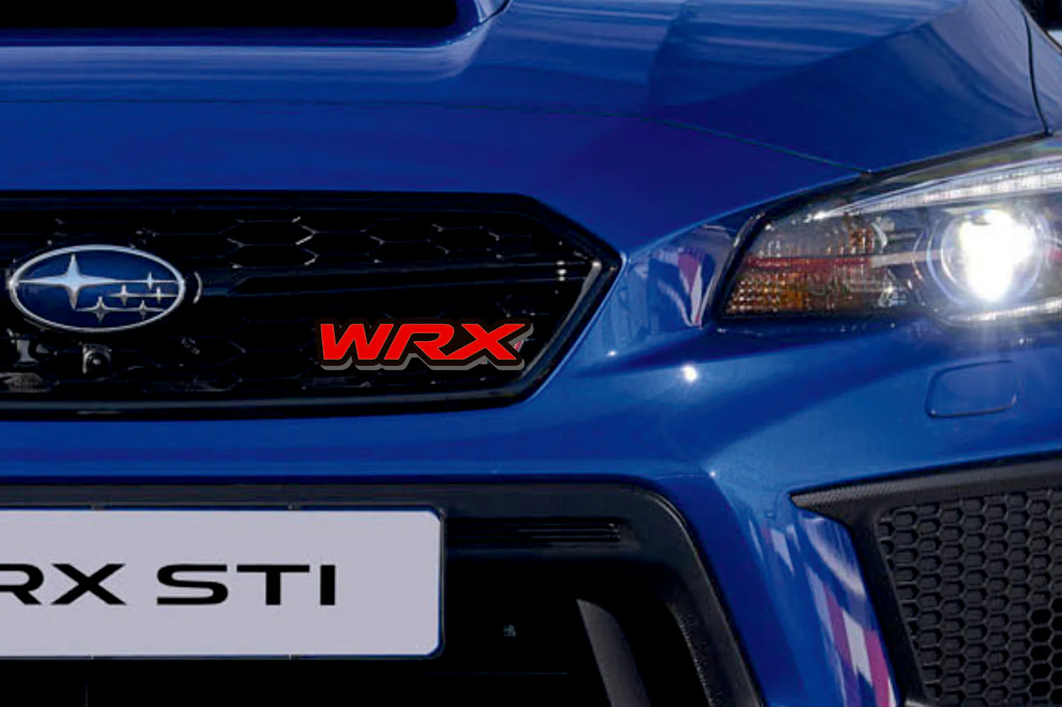 Radiator grille emblem with WRX logo - Image 3