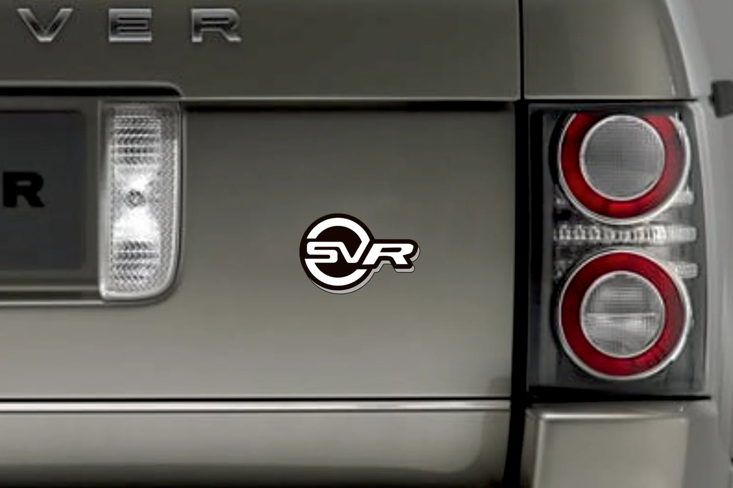Range Rover tailgate trunk rear emblem with SVR logo - Image 8