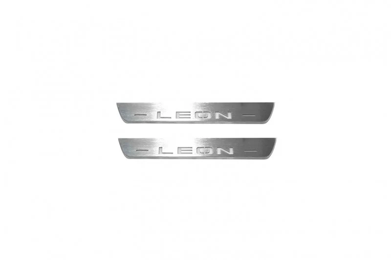 Seat Leon III 2013-2020 Auto Door Sill Plates With Logo Leon - Image 13