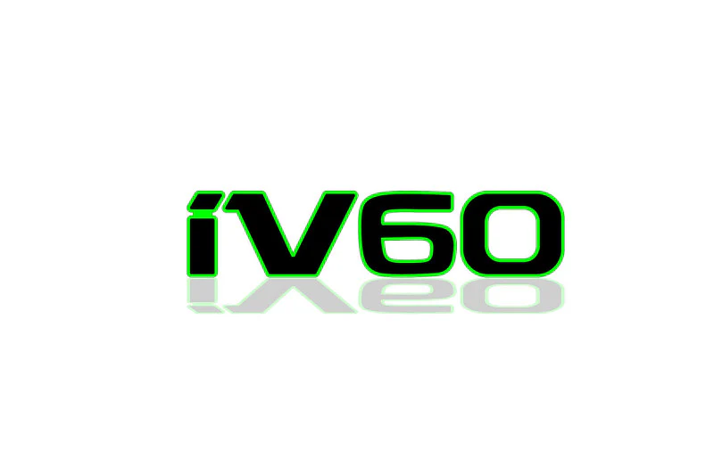 Skoda Enyaq 2020+ tailgate trunk rear 3D emblem with iV60 logo (type MIXT)
