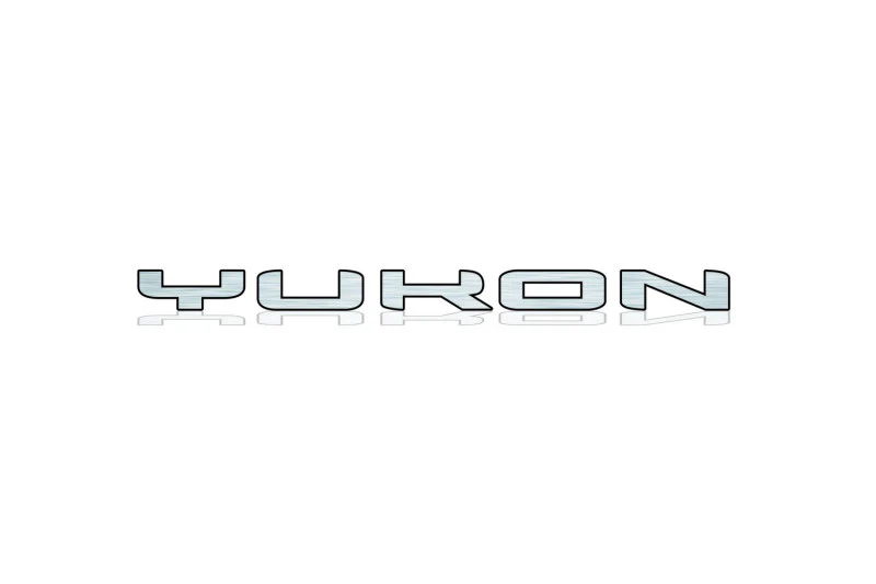 GMC tailgate trunk rear 3D emblem with Yukon logo for GMC Yukon V 2020+ (type MIXT) - Image 3