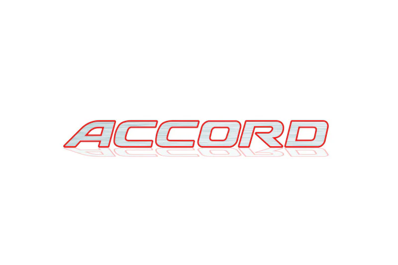 Honda tailgate trunk rear 3D emblem with Accord logo (type MIXT) Var. 2 - Image 3