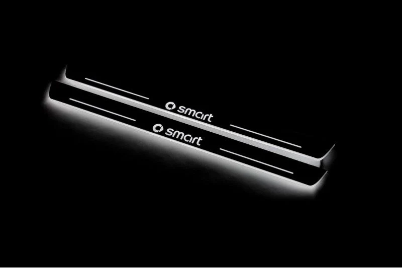 Smart Fortwo III 2014+ LED Door Sill With Logo Smart - Image 3
