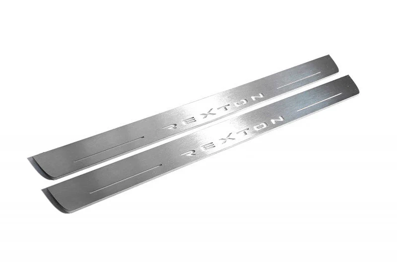SsangYong Rexton II 2006-2012 LED Door Sills PRO With Logo Rexton - Image 5