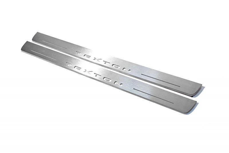 SsangYong Rexton II 2006-2012 LED Door Sills PRO With Logo Rexton - Image 7